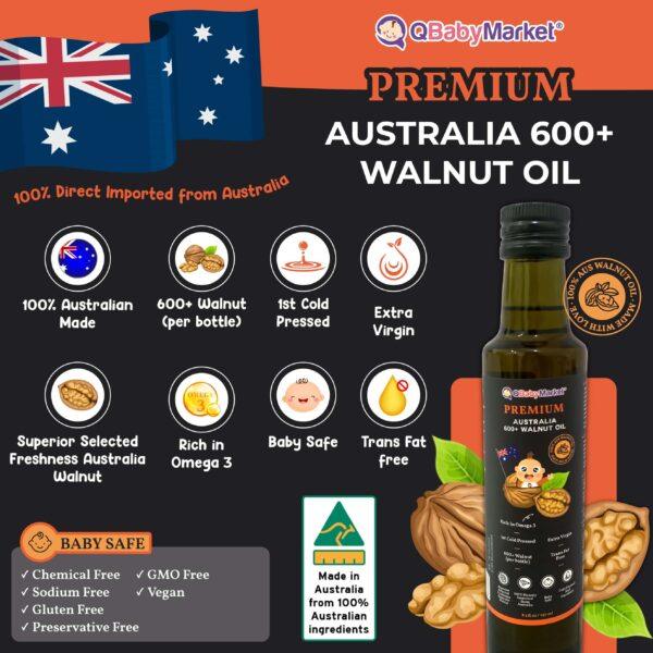 Premium Australia 600+ Walnut Oil - 250ml